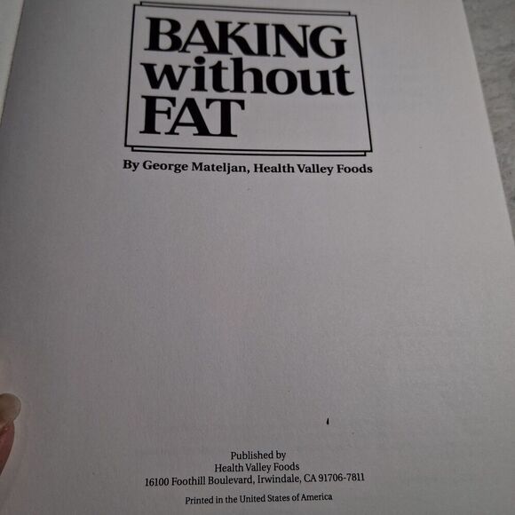 BAKING WITHOUT FAT - George Mateljan - Health Valley Foods 1993 - Picture 9 of 13